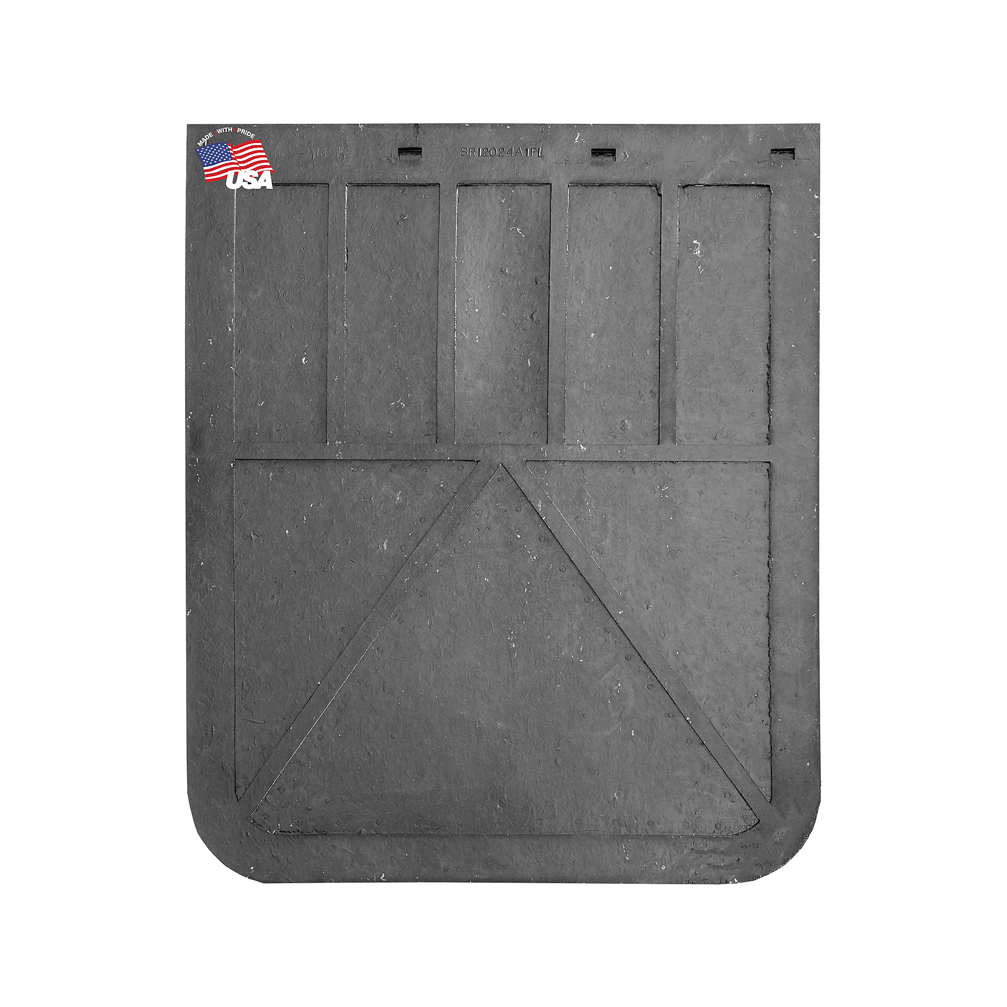 Buyers Products, Heavy Duty Black Rubber Mudflaps 20x24in., Material Rubber, Model# B2024LSP